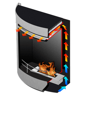 cross section image of fireplace